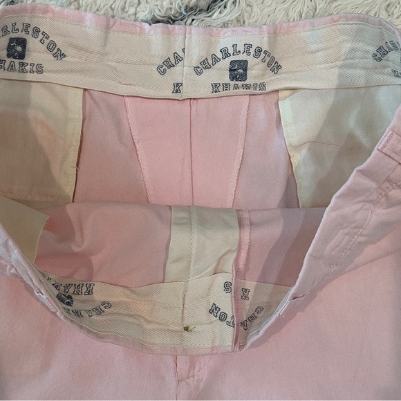 Charleston Khakis Men’s Pink Cotton Shorts Size 38R | Preppy Summer Classic - Picture 5 of 9